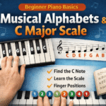 🎹 Musical Alphabets & How to Play C Major Scale on Piano (Beginner Friendly Guide)